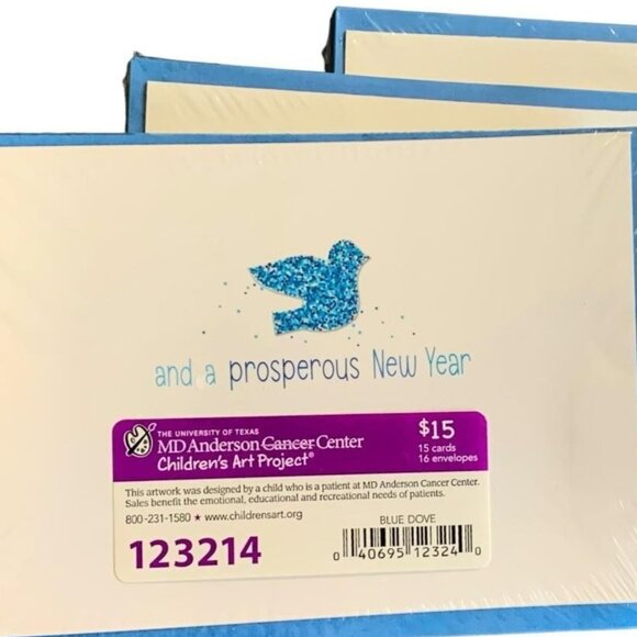 New Peace Dove Christmas Cards: MD Anderson Cancer Center Children's Art Project - Picture 2 of 2